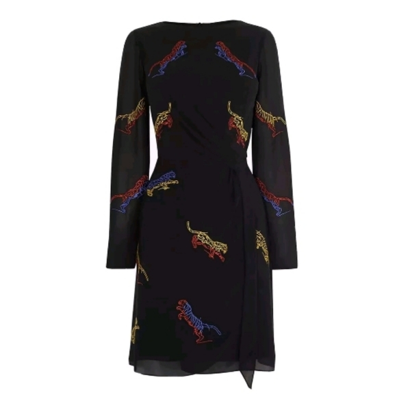 sachin and babi light blue dress Karen Millen | Dresses | Karen Millen Tiger Embroidered Dress Black Multi S